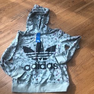 COPY - New adidas floral hooded sweatshirt.